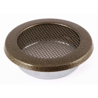 Grille de cheminée ronde 125mm
vieux or
