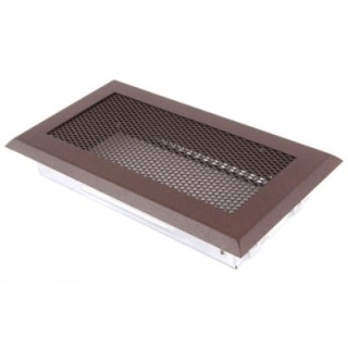 Kratka kominkowa wentylacyjna 10x20cm brąz brokatowy