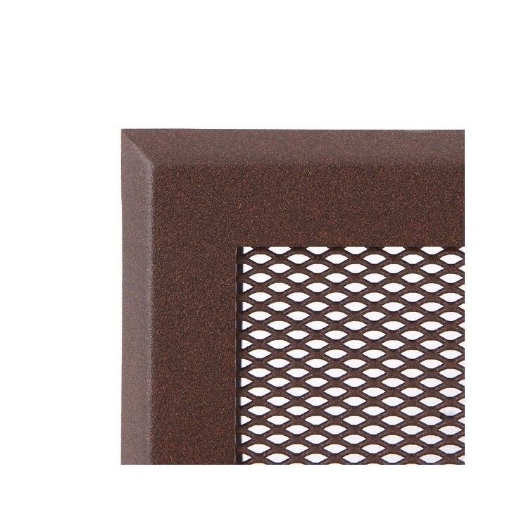 Kratka kominkowa wentylacyjna 10x20cm brąz brokatowy