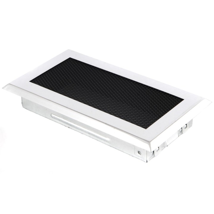 Ventilaton grate 10x20cm chrome