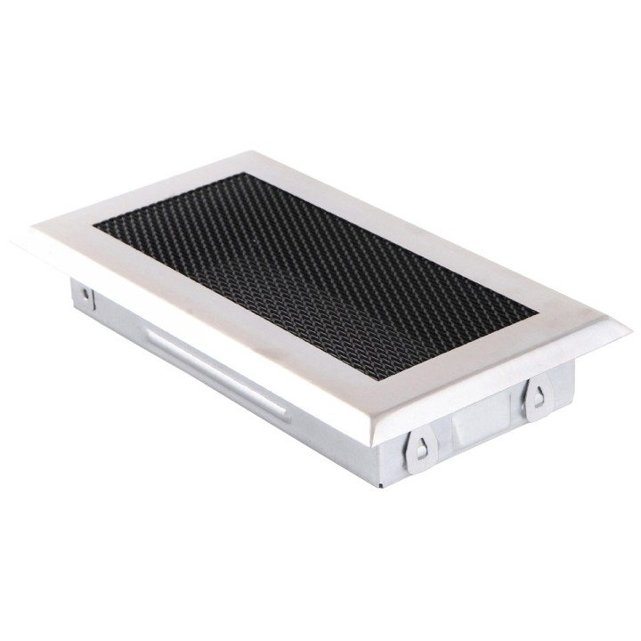Ventilaton grate 10x20cm chrome matt