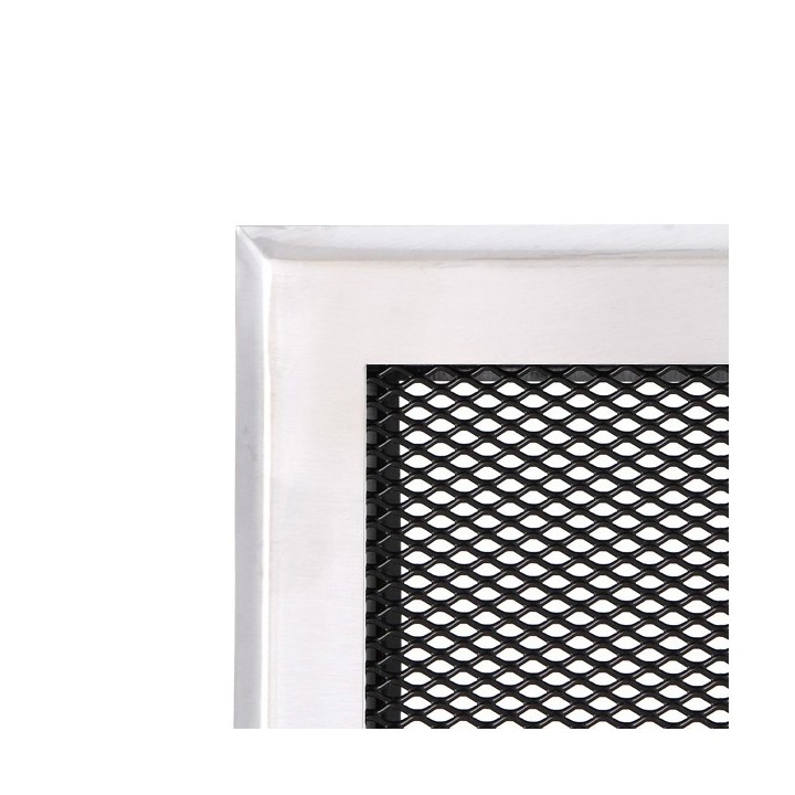 Ventilaton grate 10x20cm chrome matt