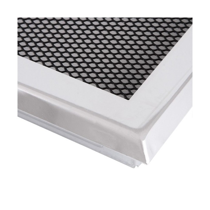 Ventilaton grate 10x20cm chrome matt