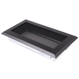 Lüftungsgitter 10x20cm Schwarz Matt