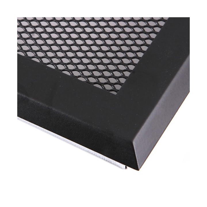 Kratka kominkowa wentylacyjna 10x20cm czarny mat