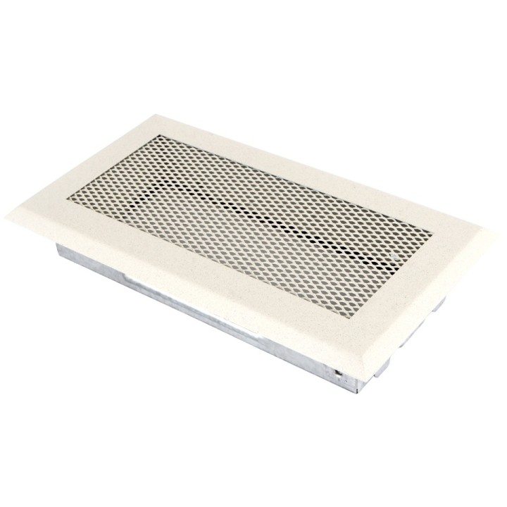 Kratka kominkowa wentylacyjna 10x20cm krem brokatowy