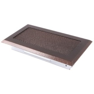 Grille de cheminée 10x20cm vieux cuivre