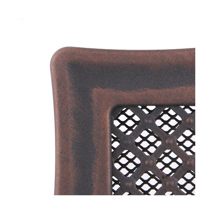 Kratka kominkowa wentylacyjna DECO 10x20cm miedziana patyna