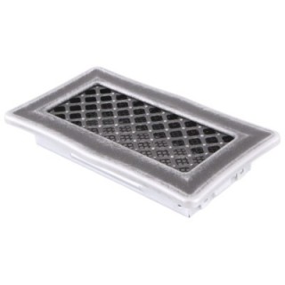 Ventilation grate DECO 10x20cm silver patina