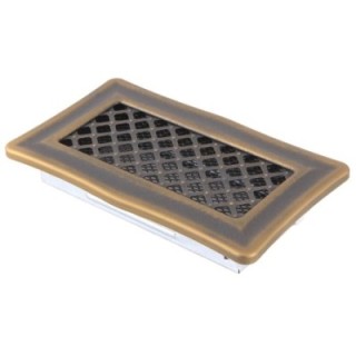 Kratka kominkowa wentylacyjna DECO 10x20cm złota patyna