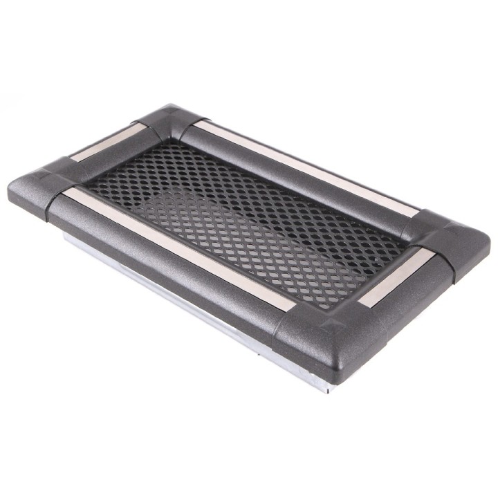 Kratka kominkowa wentylacyjna EXCLUSIVE 10x20cm grafit / inox