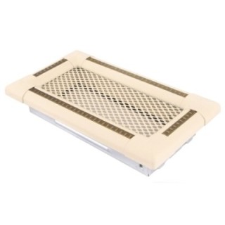 Ventilaton grate EXCLUSIVE 10x20cm ivory / brass-patina