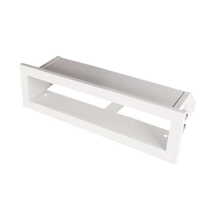 Kratka kominkowa OTWARTA 20x6cm biała