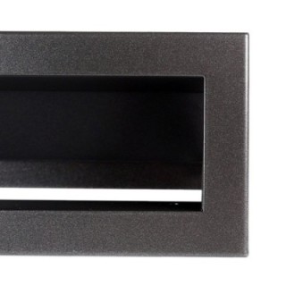 Kratka kominkowa OTWARTA 20x6cm grafit