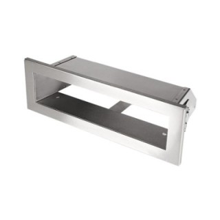 Kratka kominkowa OTWARTA 20x6cm inox