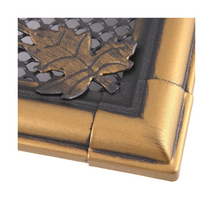 Ventilaton grate RETRO 10x20cm golden patina