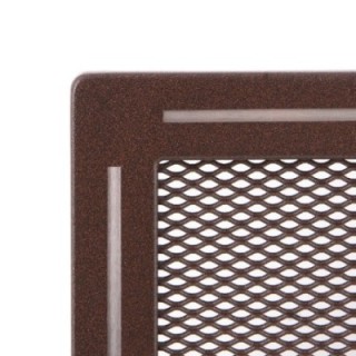Grille de cheminée TREND 10X20cm
marron brillant 
