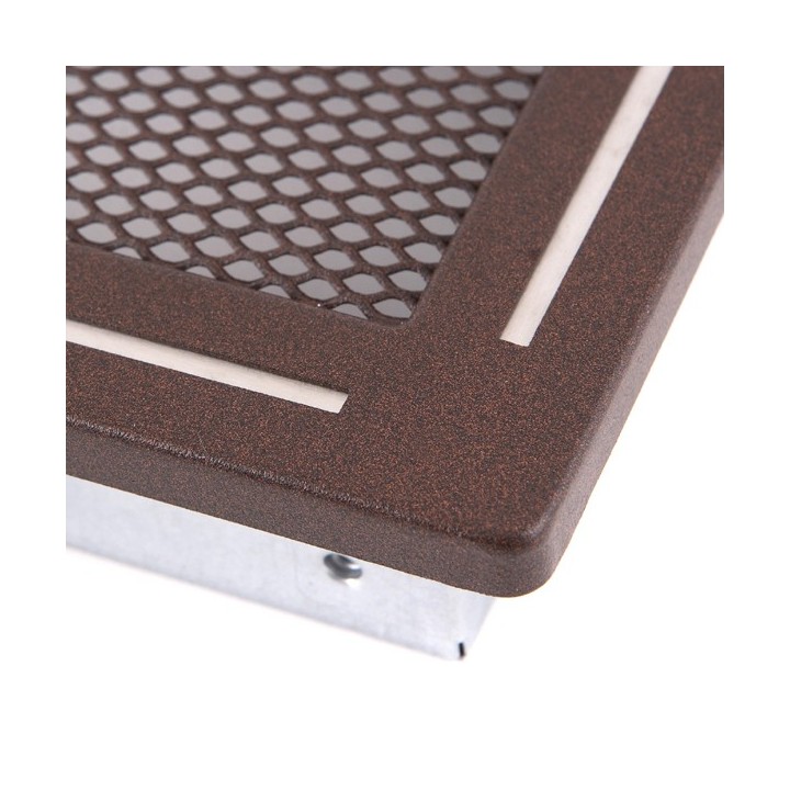 Kratka kominkowa wentylacyjna TREND 10x20cm brąz brokatowy