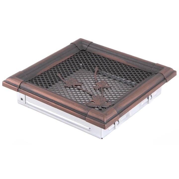Ventilaton grate RETRO 16x16cm copper patina