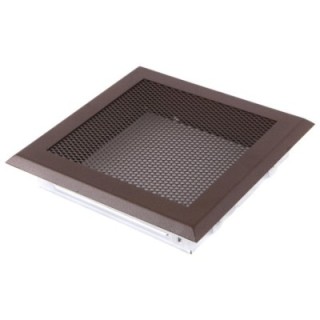 Kratka kominkowa wentylacyjna 16x16cm brąz brokatowy