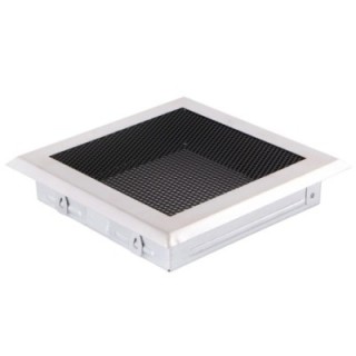 Lüftungsgitter 16x16cm Chrom Matt