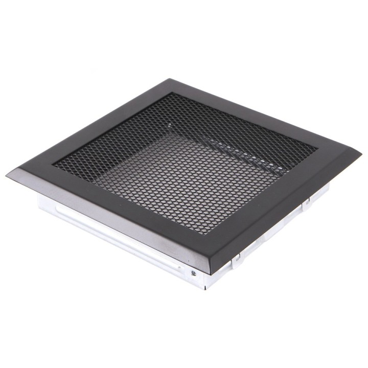 Ventilaton grate 16x16cm black matt