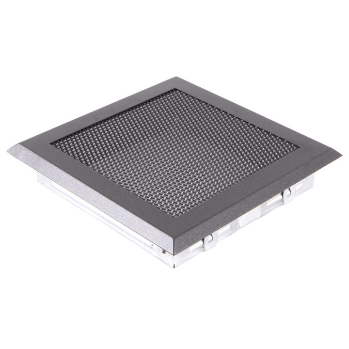 Ventilation grate 16x16cm graphite