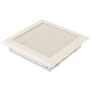 Kratka kominkowa wentylacyjna 16x16cm krem brokatowy
