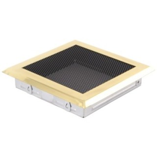 Ventilaton grate 16x16cm brass
