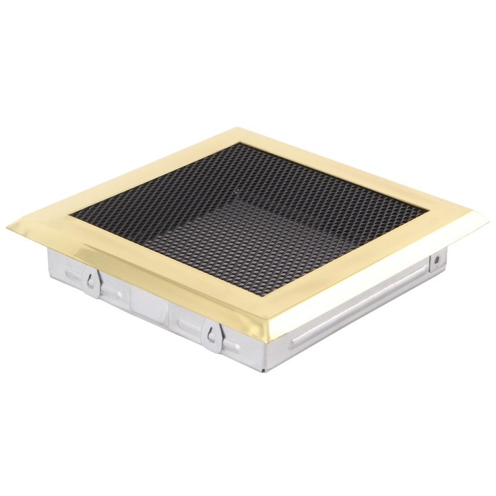 Grille de cheminée 16x16cm laiton