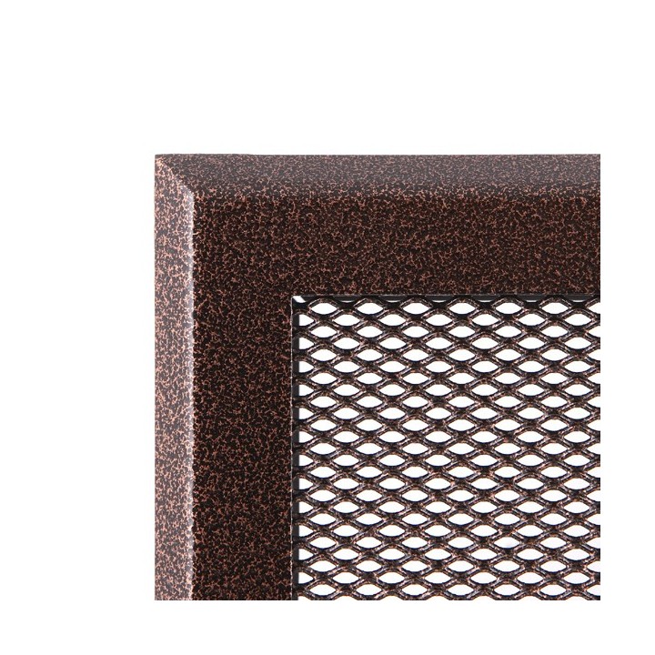 Grille de cheminée 16x16cm vieux cuivre