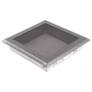 Lüftungsgitter 16x16cm Silber Antik