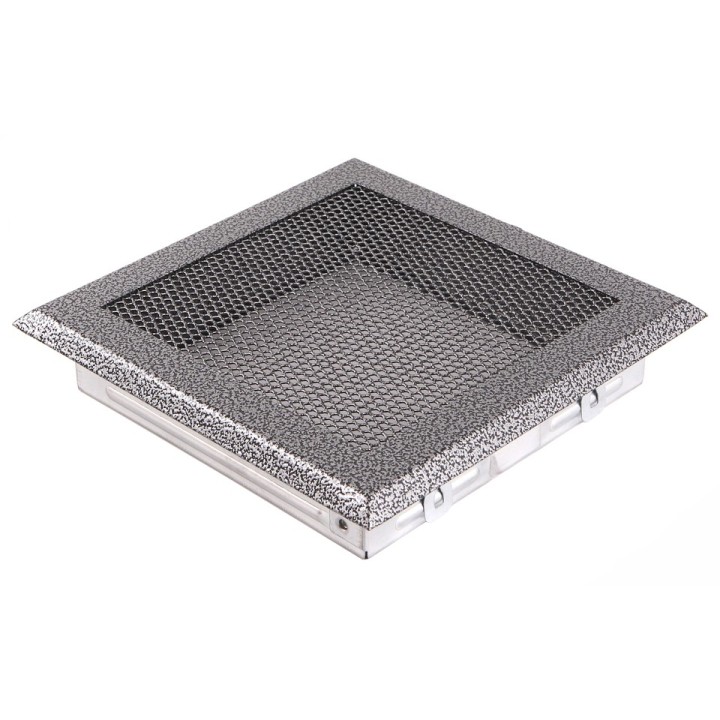 Kratka kominkowa wentylacyjna 16x16cm stare srebro