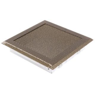 Kratka kominkowa wentylacyjna 16x16cm stare złoto