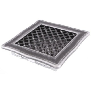 Ventilation grate DECO 16x16cm silver patina