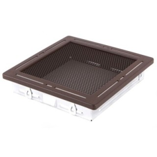 Grille de cheminée TREND 16x16cm
marron brillant 
