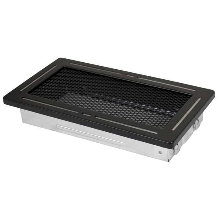 Grille de cheminée TREND 16x16cm
noir mat  
