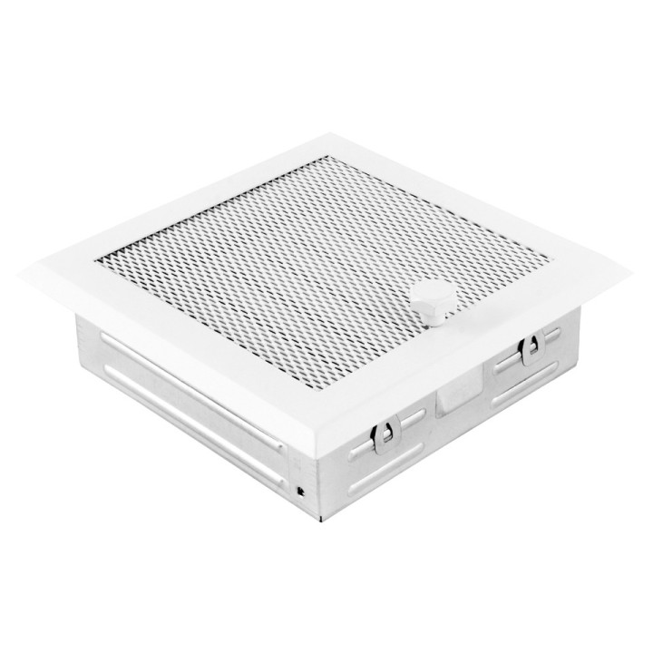 Grille de cheminée 16x16cm à ailettes
Blanc