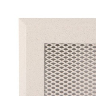 Grille de cheminée 16x16cm à ailettes 
crème  