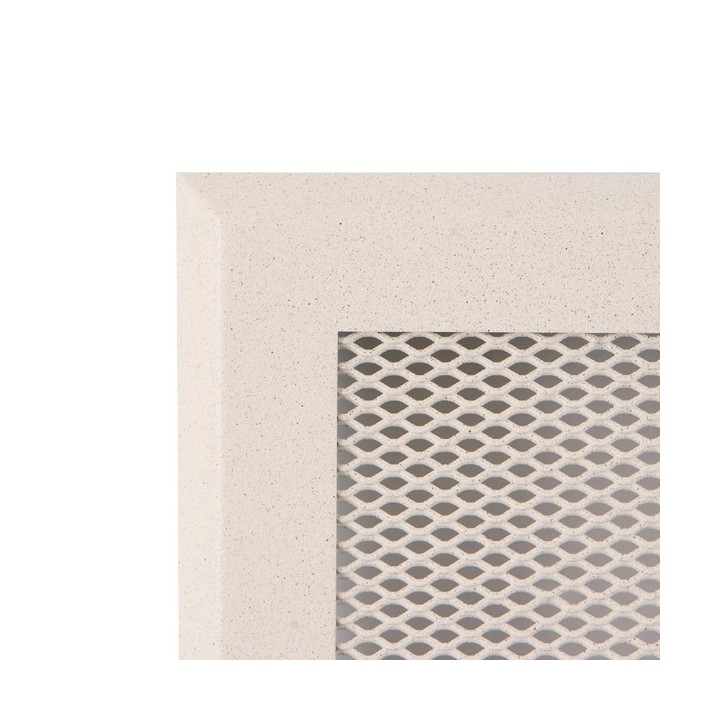 Grille de cheminée 16x16cm à ailettes 
crème  