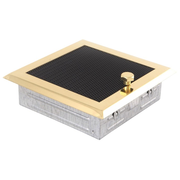 Grille de cheminée 16x16cm à ailettes
laiton 