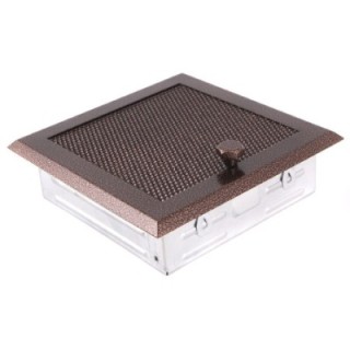 Grille de cheminée 16x16cm à ailettes
vieux cuivre