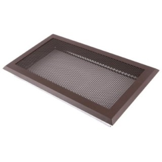 Kratka kominkowa wentylacyjna 16x32cm brąz brokatowy
