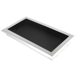 Ventilaton grate 16x32cm chrome matt