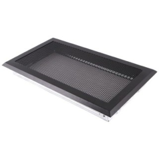 Lüftungsgitter 16x32cm Schwarz Matt