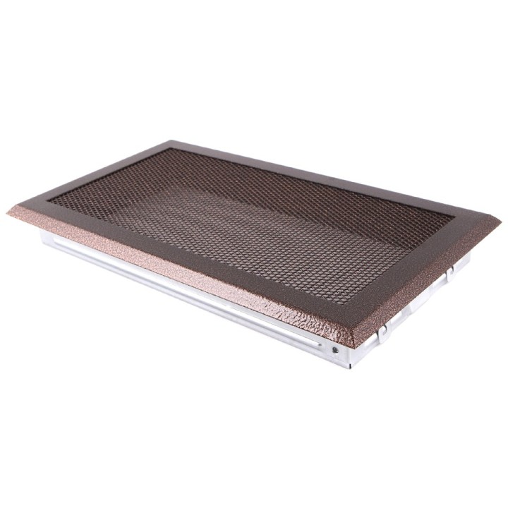 Grille de cheminée 16x32cm vieux cuivre