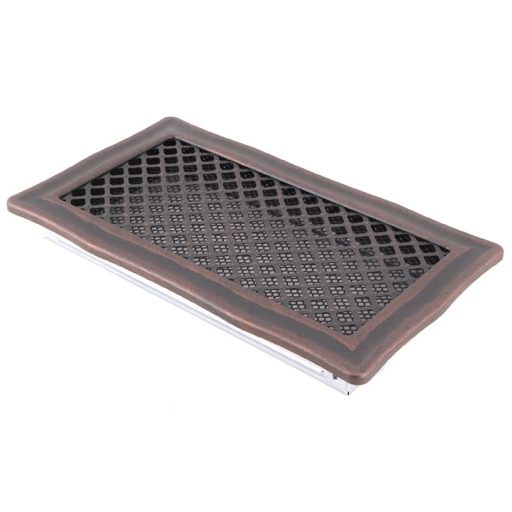Ventilation grate DECO 16x32cm copper patina