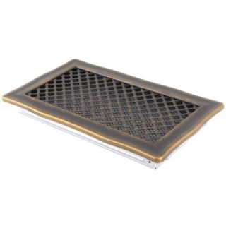 Ventilation grate DECO 16x32cm golden patina
