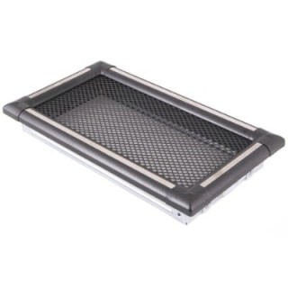 Kratka kominkowa wentylacyjna EXCLUSIVE 16x32cm grafit / inox