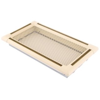 Ventilaton grate EXCLUSIVE 16x32cm ivory / brass-patina